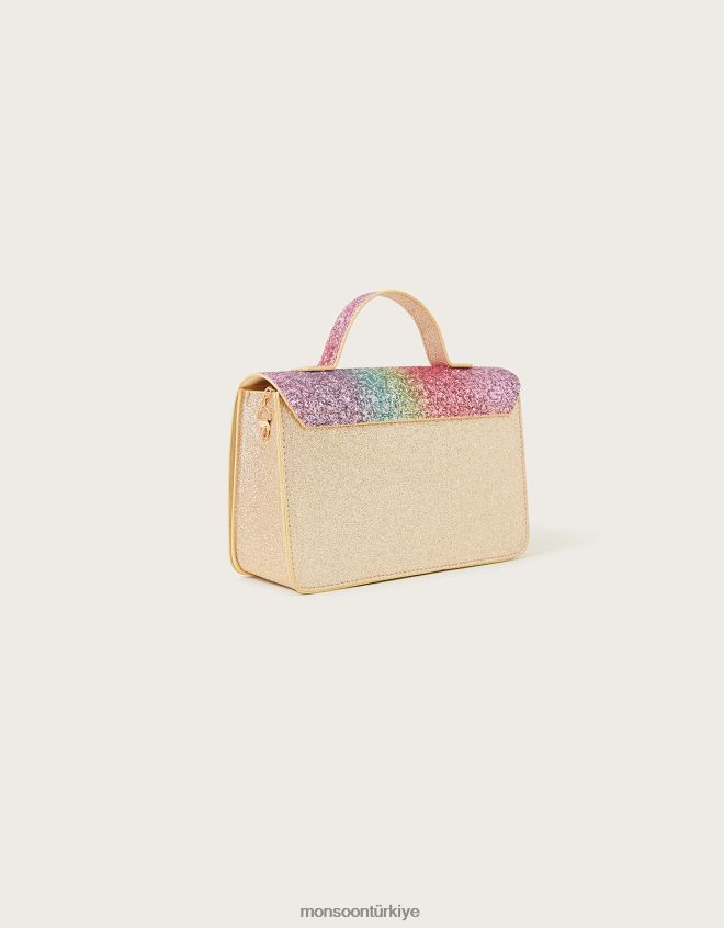 Monsoon kız gökkuşağının üzerinde parıltılı el çantası JH86BT2449 aksesuar moda
