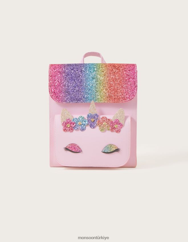 Monsoon kız gökkuşağı tek boynuzlu at sırt çantası JH86BT2525 aksesuar şık