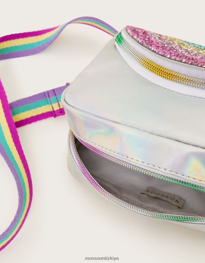 Monsoon kız güneş gökkuşağı çok yönlü çanta JH86BT2425 aksesuar şık