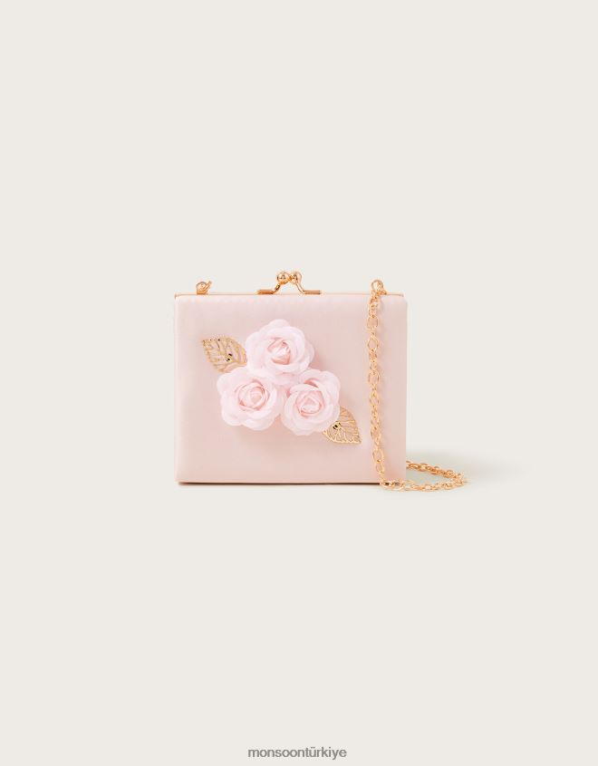 Monsoon kız çiçeği çiçek çerçeve çanta JH86BT2559 aksesuar moda