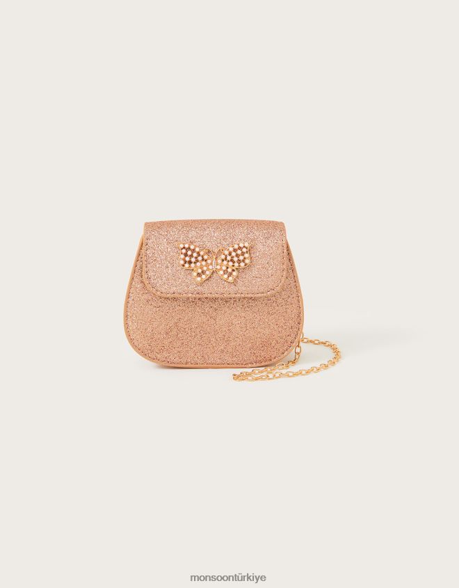 Monsoon kız inci kelebek parıltılı çanta JH86BT2491 aksesuar sıcak