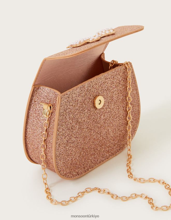 Monsoon kız inci kelebek parıltılı çanta JH86BT2491 aksesuar sıcak