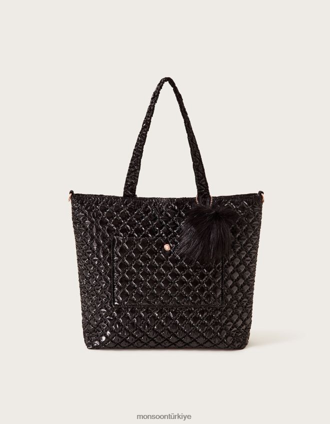 Monsoon kız kapitone tote çanta JH86BT2507 aksesuar şık