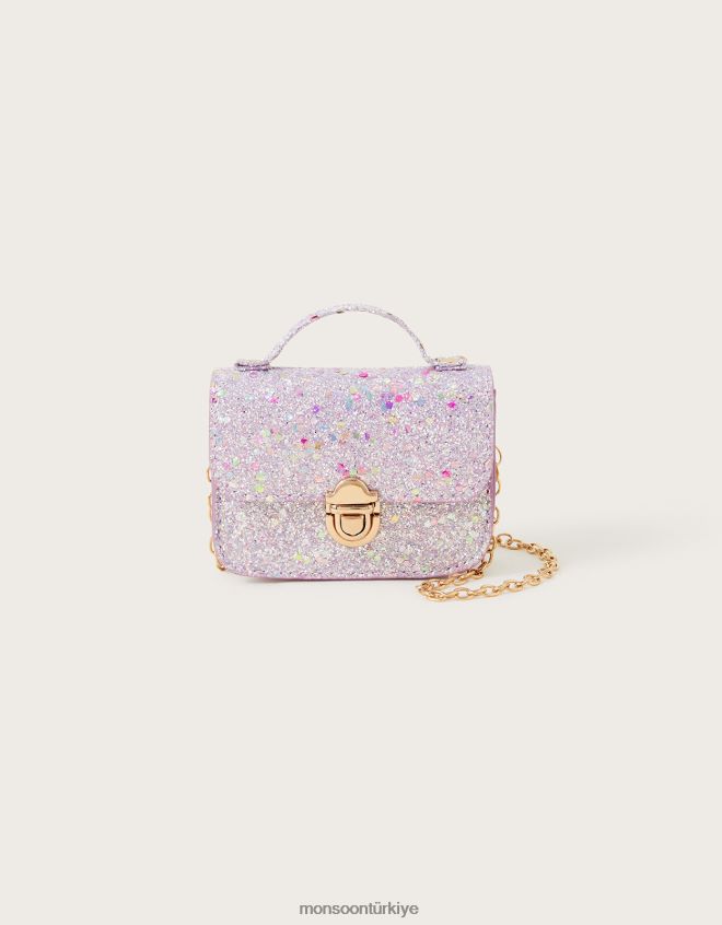 Monsoon kız parıltılı mini el çantası JH86BT2482 aksesuar moda