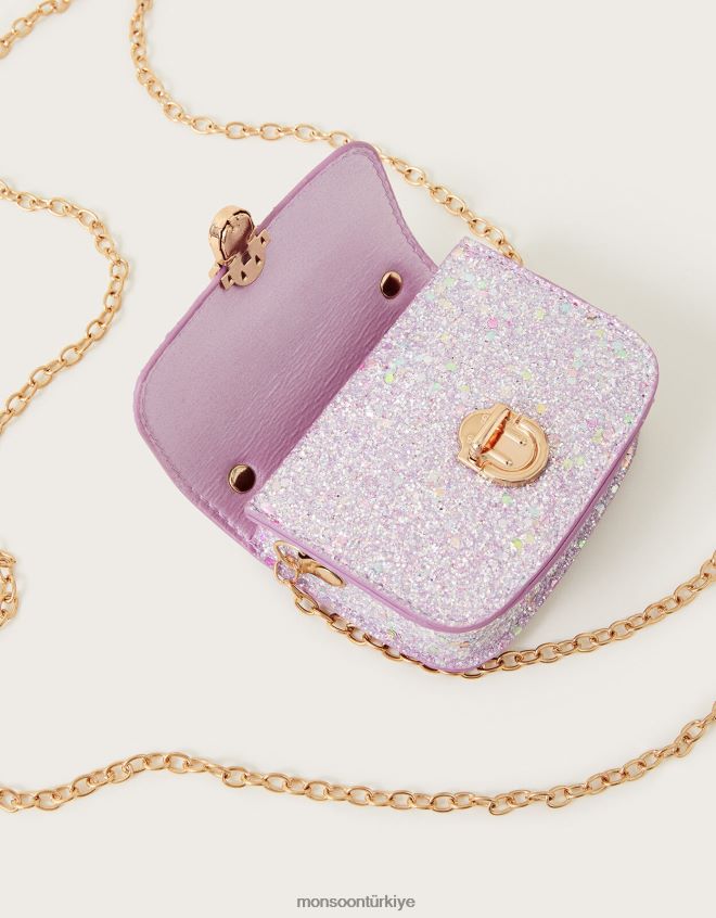 Monsoon kız parıltılı mini el çantası JH86BT2482 aksesuar moda