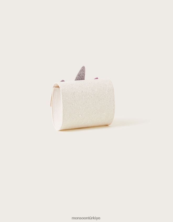 Monsoon kız parıltılı tek boynuzlu at çanta çantası JH86BT1775 aksesuar zarif