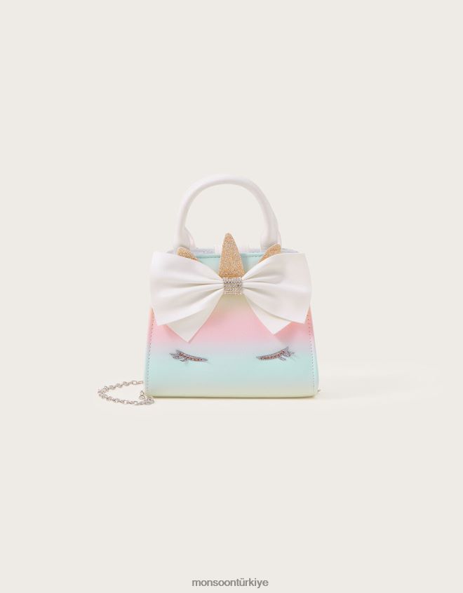 Monsoon kız rüya gibi yay tek boynuzlu at çantası JH86BT2538 aksesuar şık