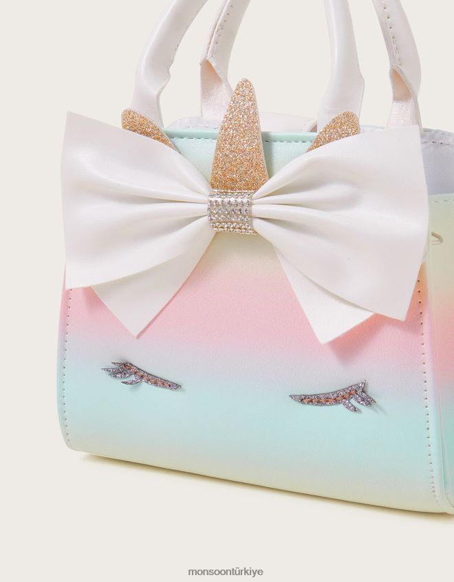Monsoon kız rüya gibi yay tek boynuzlu at çantası JH86BT2538 aksesuar şık