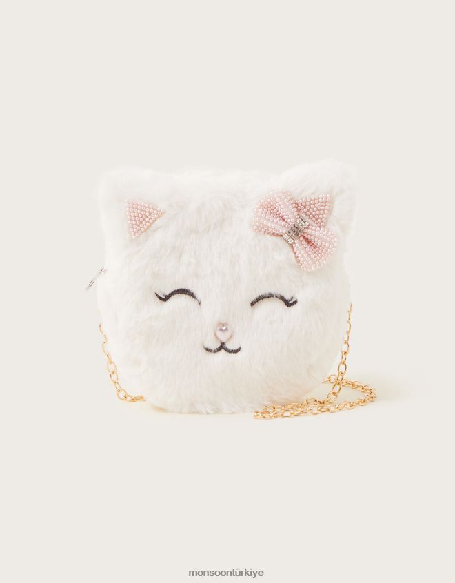 Monsoon kız zambak kabarık kedi çantası JH86BT2473 aksesuar moda