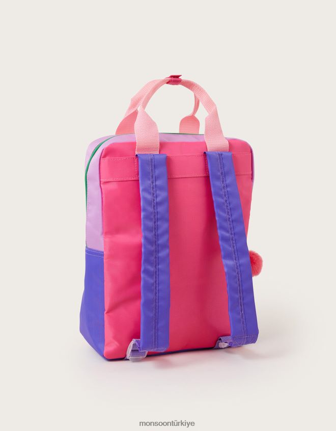 Monsoon çocuklar blok renk sırt çantası JH86BT1753 aksesuar şık