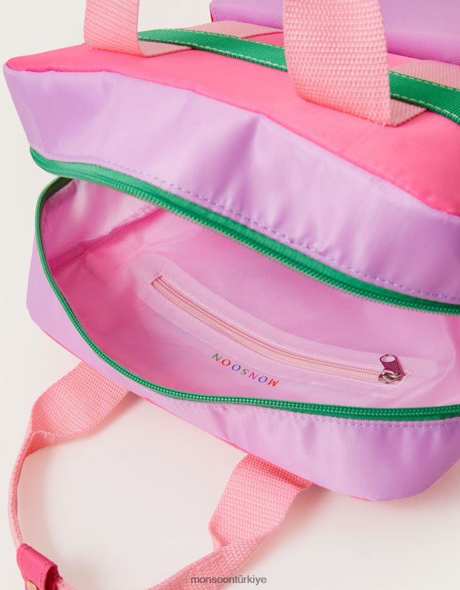 Monsoon çocuklar blok renk sırt çantası JH86BT1753 aksesuar şık