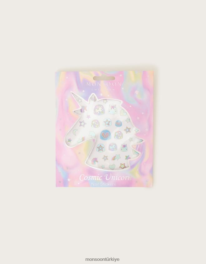 Monsoon çocuklar tek boynuzlu at tırnak çıkartmaları JH86BT2423 aksesuar zarif