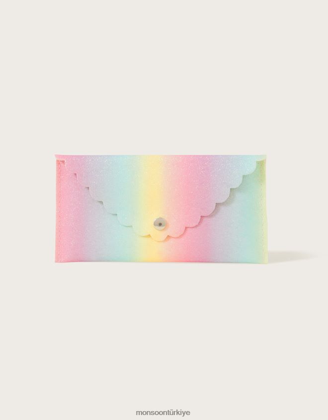 Monsoon çocuklar Gökkuşağı kasalı çiçek desenli güneş gözlüğü JH86BT2798 aksesuar zarif