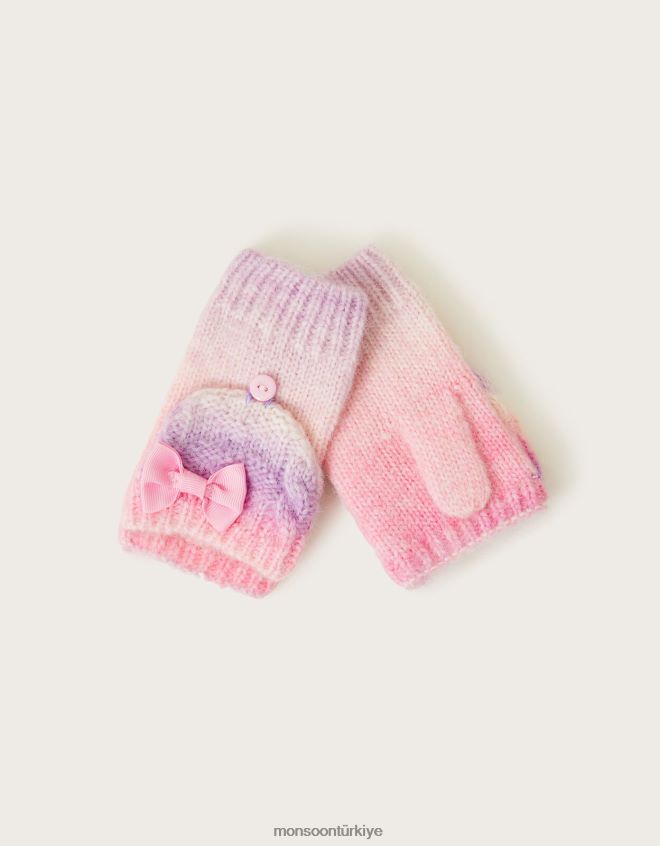 Monsoon çocuklar rebecca yay eldivenleri JH86BT2418 aksesuar çok