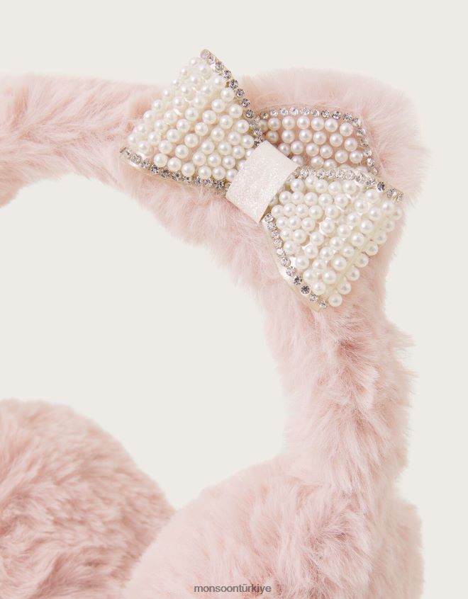 Monsoon çocuklar süslenmiş kedi kulaklıkları JH86BT2437 aksesuar zarif