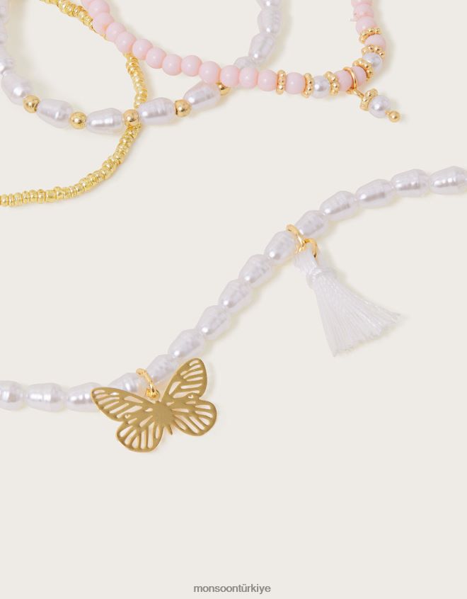 Monsoon kız güzel bohem takı seti JH86BT2578 aksesuar moda