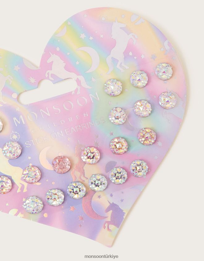 Monsoon kız küpelere tek boynuzlu at sopası JH86BT1765 aksesuar zarif