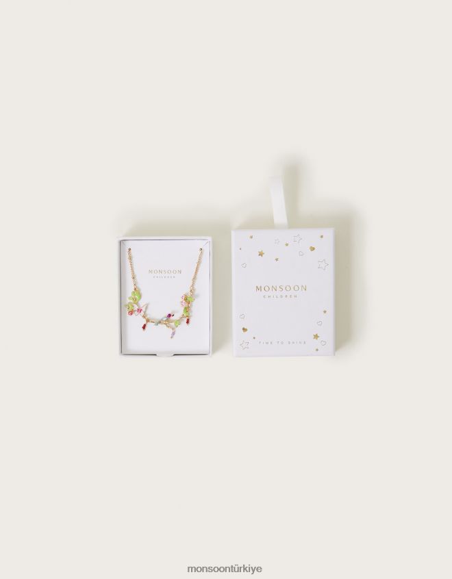 Monsoon kız kiraz çiçeği kolye JH86BT2570 aksesuar sıcak