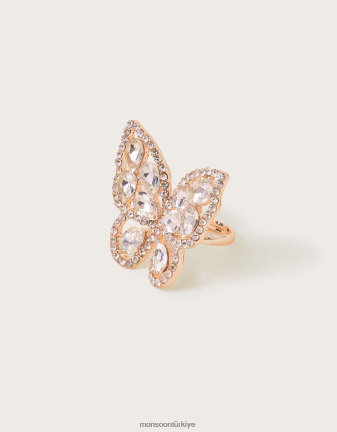 Monsoon kız süper ışıltılı kelebek yüzük JH86BT1796 aksesuar sıcak
