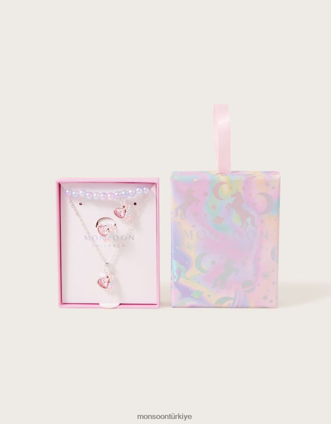 Monsoon kız tek boynuzlu at takı seti JH86BT1778 aksesuar moda