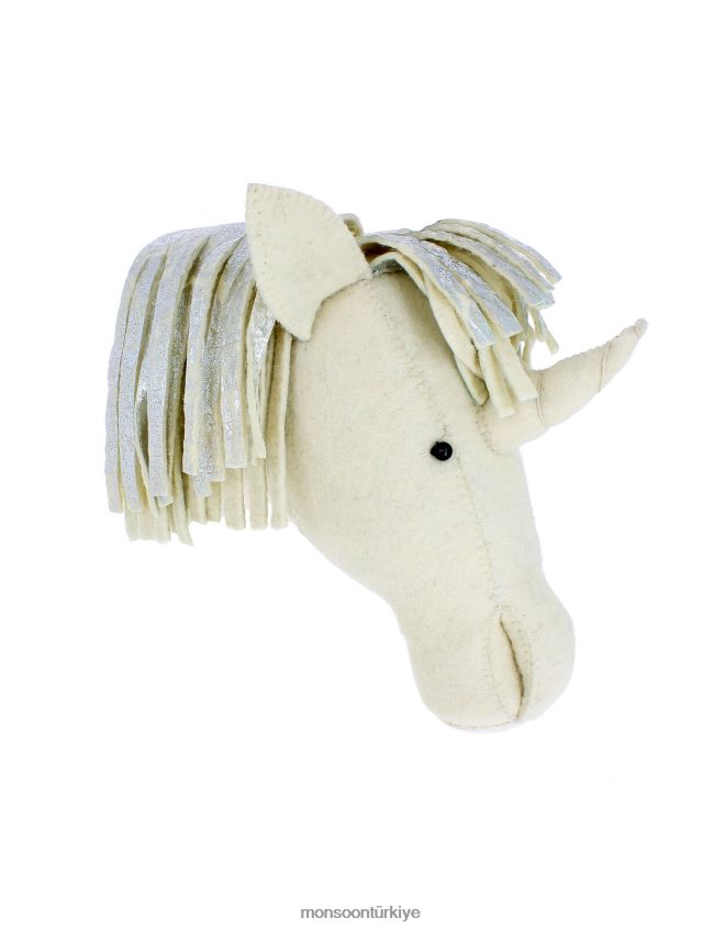 Monsoon çocuklar fiona walker gümüş tek boynuzlu at kafası JH86BT2662 aksesuar moda