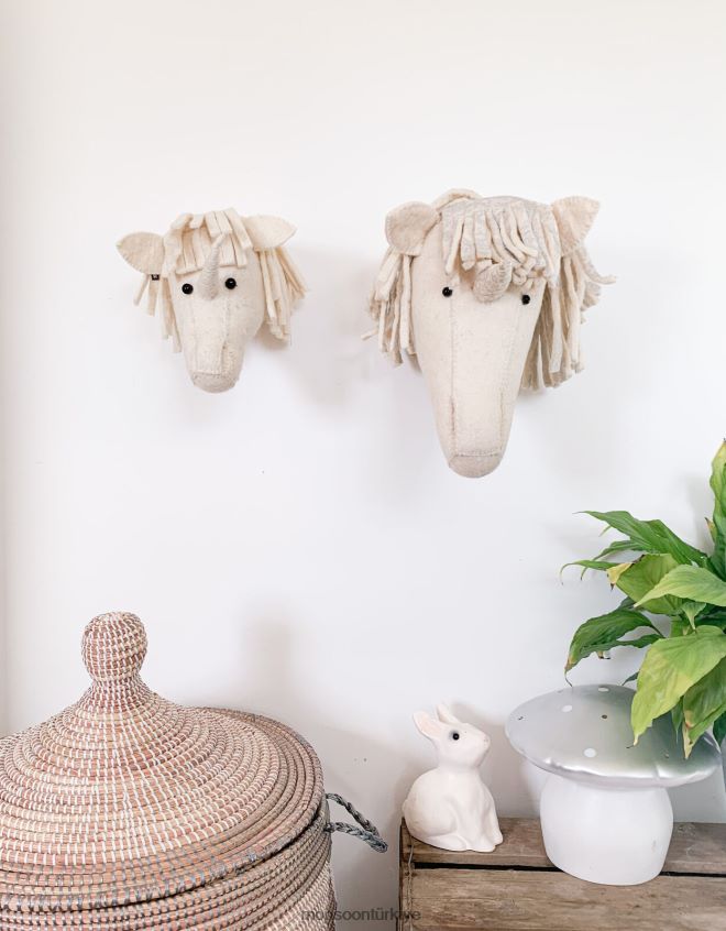 Monsoon çocuklar fiona walker gümüş tek boynuzlu at kafası JH86BT2662 aksesuar moda