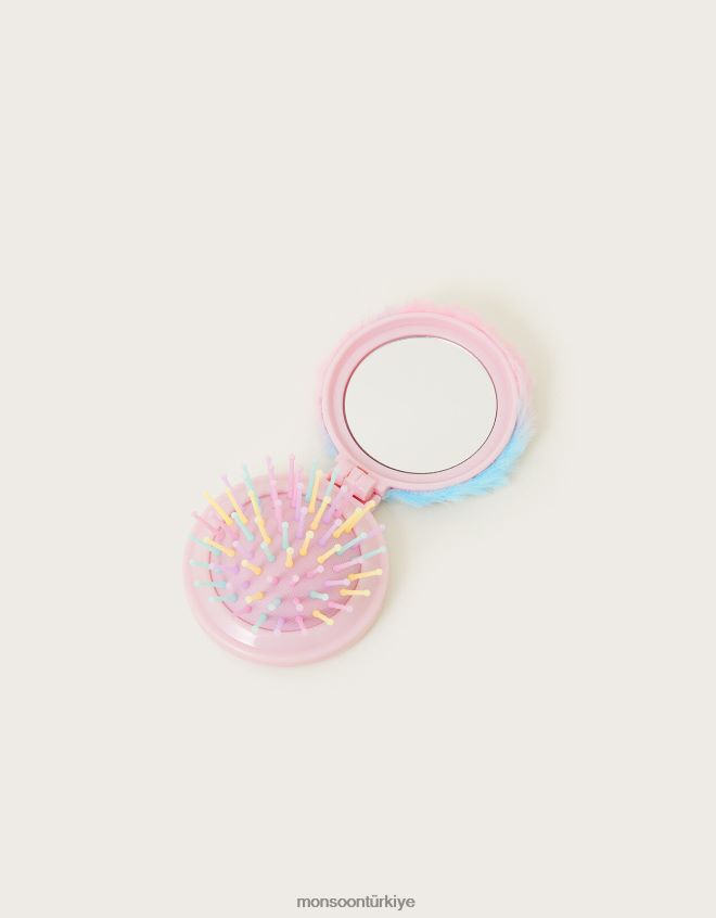 Monsoon çocuklar kabarık tek boynuzlu at saç fırçası JH86BT2498 aksesuar sıcak