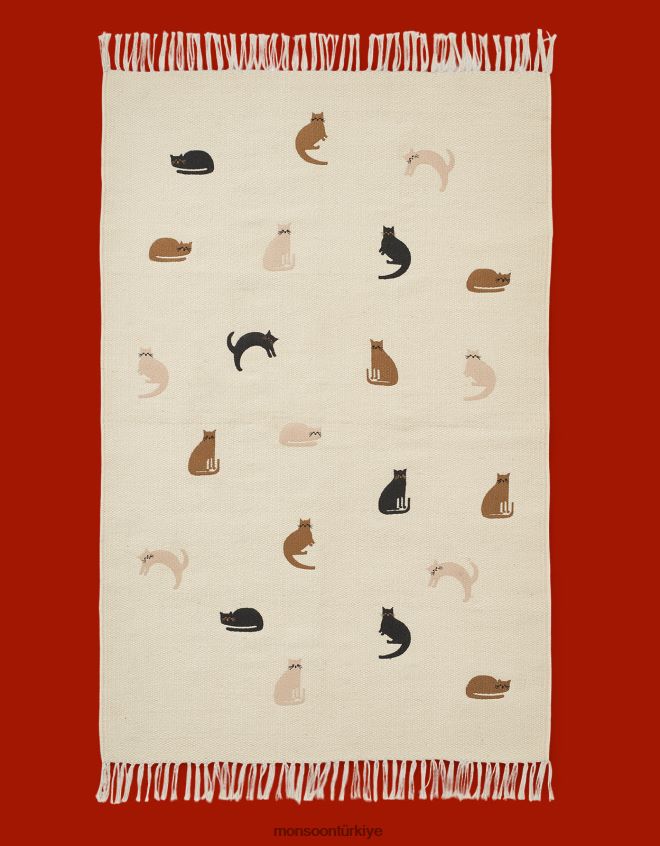 Monsoon çocuklar liewood bükülmüş küçük halı JH86BT2618 aksesuar zarif