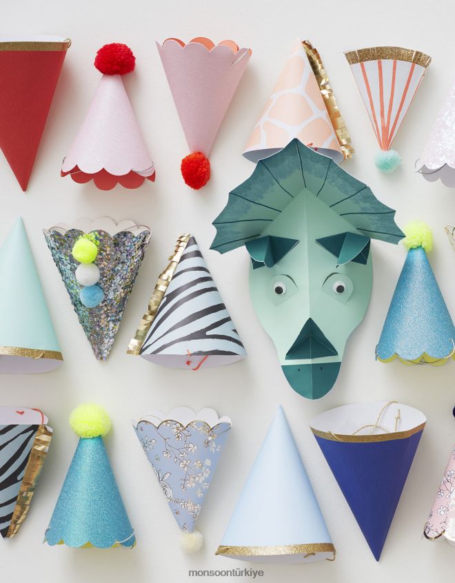 Monsoon çocuklar meri meri parıltılı ponponlu parti şapkası JH86BT2632 aksesuar moda