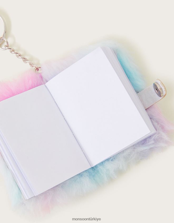 Monsoon çocuklar mini kabarık tek boynuzlu at anahtarlık defter JH86BT2503 aksesuar sıcak