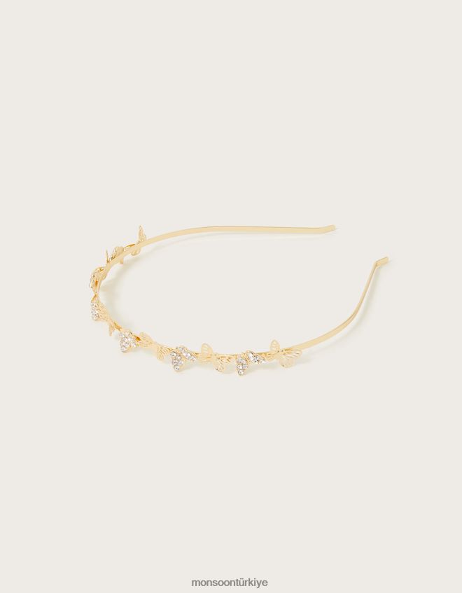 Monsoon kız çarpıntı ışıltı kelebek kafa bandı JH86BT2535 aksesuar moda
