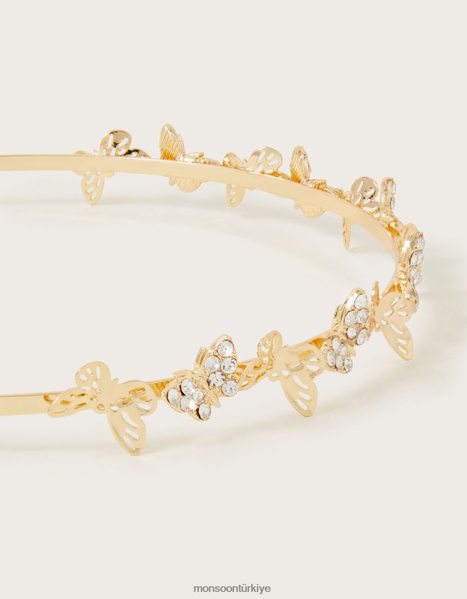 Monsoon kız çarpıntı ışıltı kelebek kafa bandı JH86BT2535 aksesuar moda
