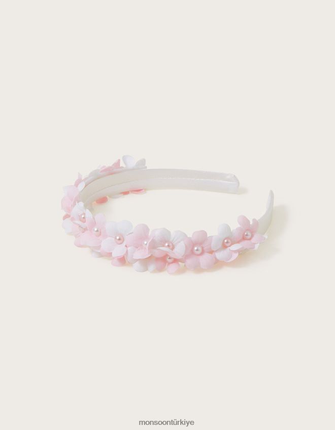 Monsoon kız layla tonal çiçekli saç bandı JH86BT2540 aksesuar moda