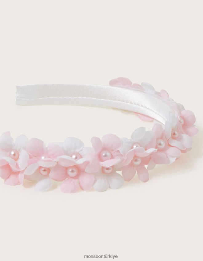Monsoon kız layla tonal çiçekli saç bandı JH86BT2540 aksesuar moda
