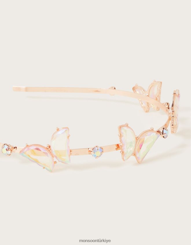 Monsoon kız mücevher kelebek kafa bandı JH86BT2487 aksesuar moda