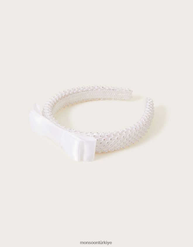 Monsoon kız mücevher yay bandı JH86BT2508 aksesuar şık