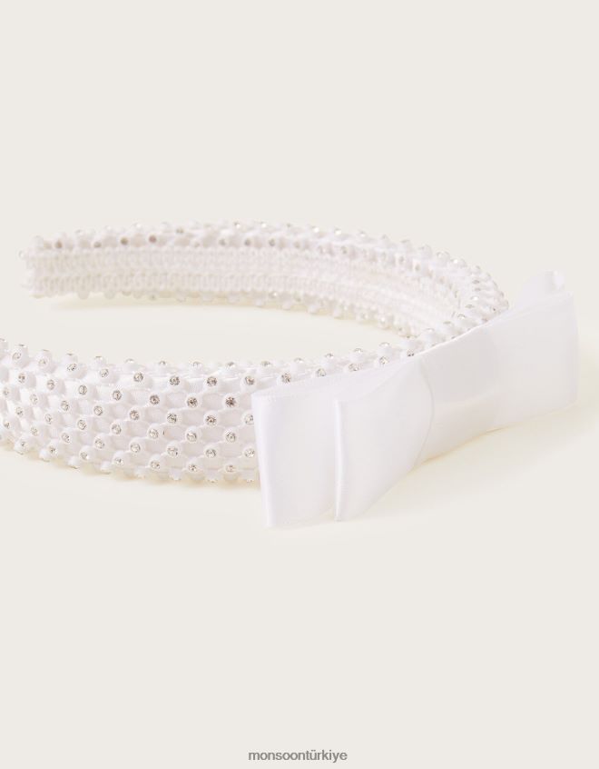 Monsoon kız mücevher yay bandı JH86BT2508 aksesuar şık