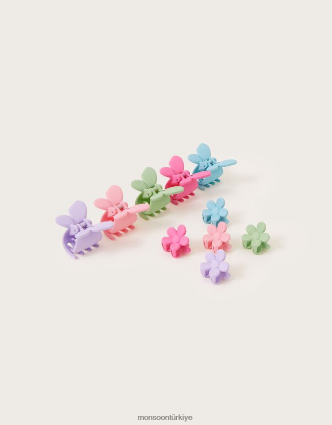 Monsoon kız mat pençe klipsleri 10'lu paket JH86BT2513 aksesuar sıcak