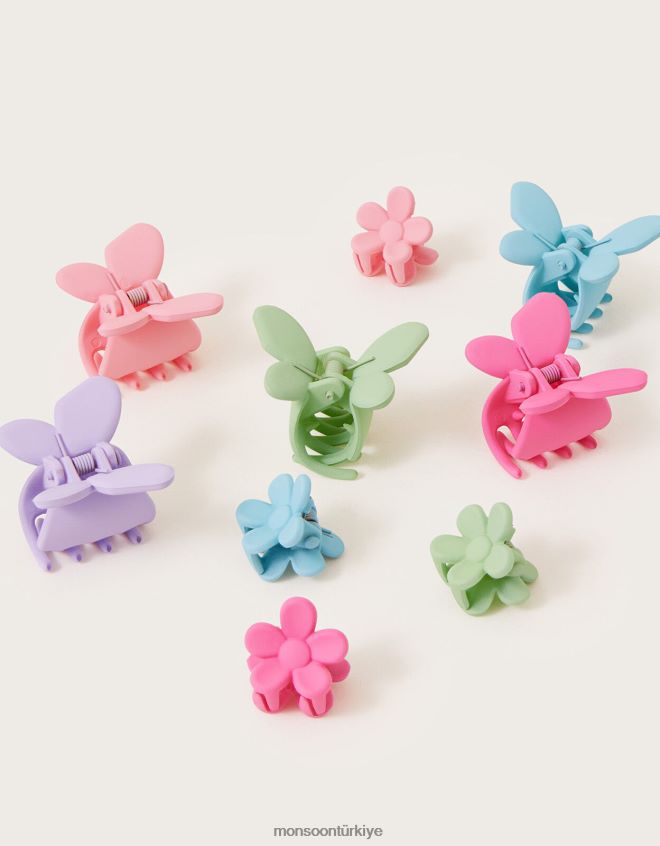 Monsoon kız mat pençe klipsleri 10\'lu paket JH86BT2513 aksesuar sıcak