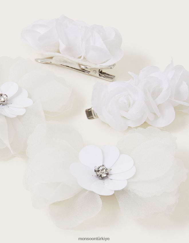 Monsoon kız nedime saç tokası 4\'lü paket JH86BT2571 aksesuar moda