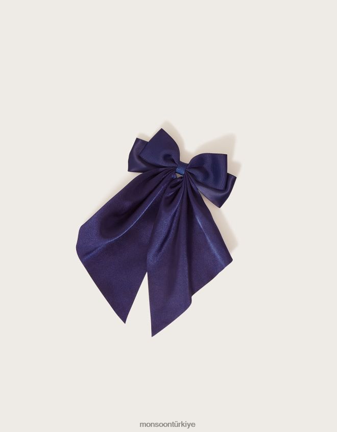 Monsoon kız okul fırfır fiyonklu saç tokası JH86BT2459 aksesuar şık