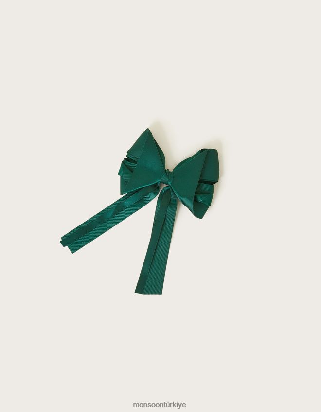 Monsoon kız okul fırfırlı papyon saç tokası JH86BT2475 aksesuar moda