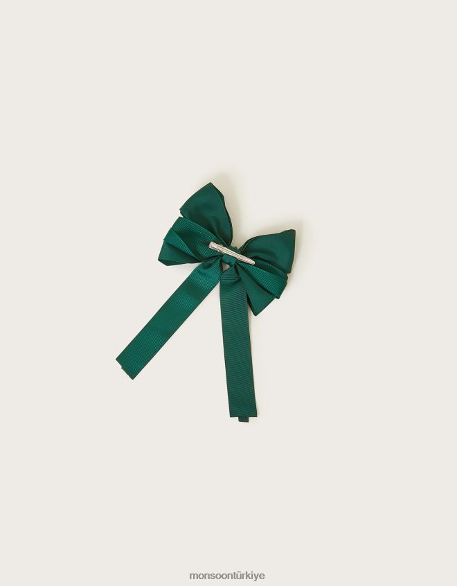 Monsoon kız okul fırfırlı papyon saç tokası JH86BT2475 aksesuar moda