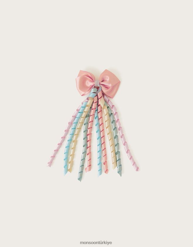 Monsoon kız spiral şerit yay klipsi JH86BT2454 aksesuar şık