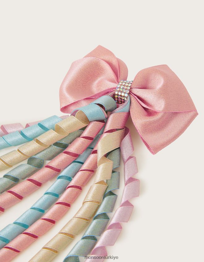 Monsoon kız spiral şerit yay klipsi JH86BT2454 aksesuar şık