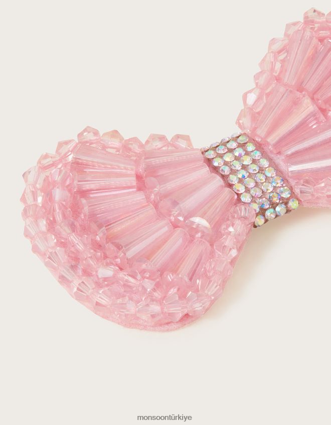 Monsoon kız susie gem fiyonklu saç tokası JH86BT1792 aksesuar zarif