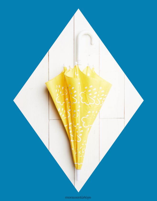 Monsoon çocuklar çim ve hava rengini ortaya çıkaran şemsiye JH86BT2478 aksesuar sarı