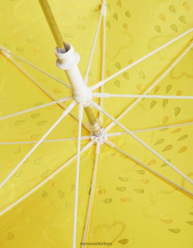 Monsoon çocuklar çim ve hava rengini ortaya çıkaran şemsiye JH86BT2478 aksesuar sarı