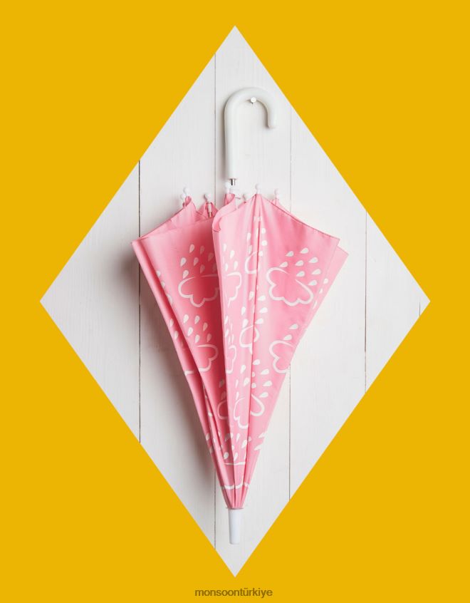 Monsoon çocuklar çim ve hava rengini ortaya çıkaran şemsiye JH86BT2480 aksesuar pembe