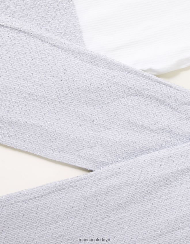 Monsoon kız Annette ışıltılı tayt JH86BT2717 aksesuar beyaz